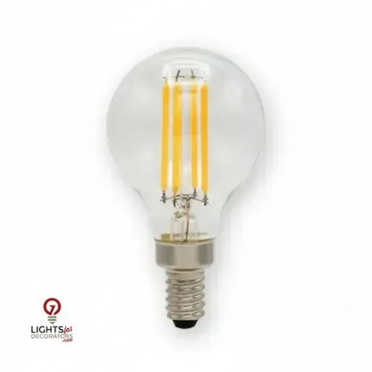 5 Watt Emeryallen LED G14 Globe E12 Base 120V Lamp — view 1