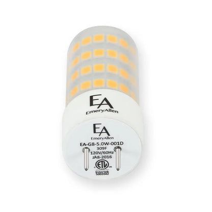 5 Watt Emeryallen LED G8 Bi Pin Base 120V Lamp — view 5