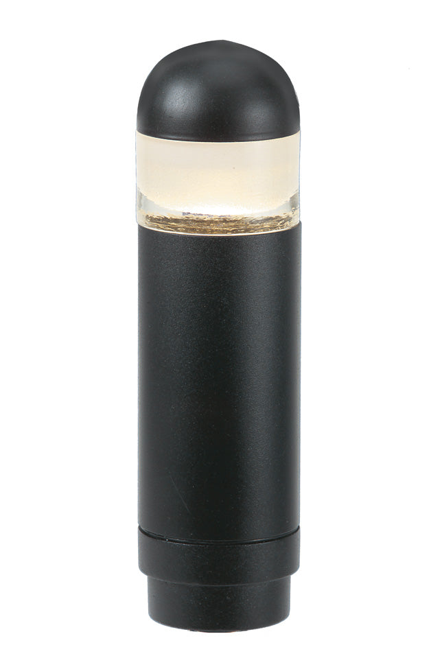 Aluminum Mini Bollard,  Black,  No Lamp