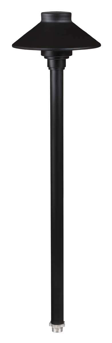 Aluminum Umbrella, 18" Stem,  Black,  No Lamp