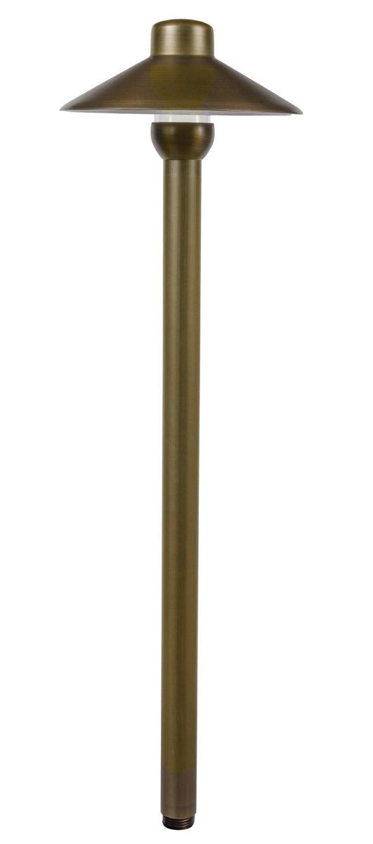 Brass Umbrella 18" Stem,  Antique Bronze,  No Lamp — view 1