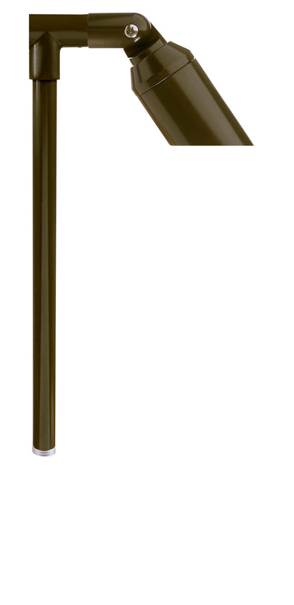 Aluminum Single Head, 18" Stem,  Bronze,  No Lamp — view 1