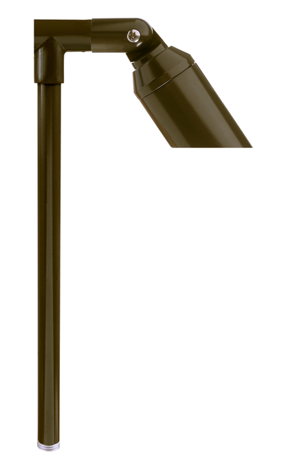 Aluminum Single Head, 18" Stem,  Bronze,  No Lamp — view 2