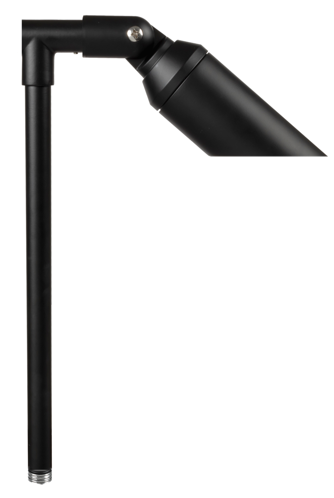 Aluminum Single Head, 18" Stem,  Black,  No Lamp — view 2