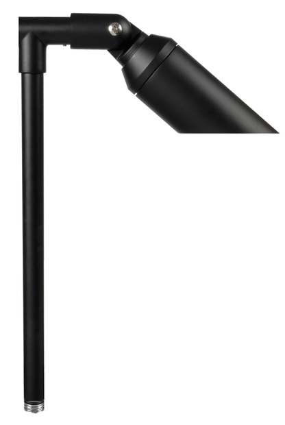 Aluminum Single Head, 18" Stem,  Black,  No Lamp — view 2