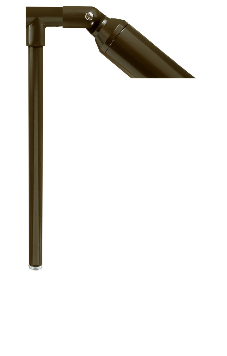 Aluminum Single Head, 18" Stem,  Bronze,  No Lamp — view 1