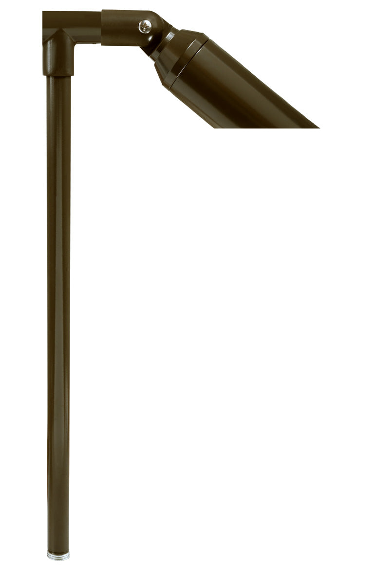 Aluminum Single Head, 24" Stem,  Bronze,  No Lamp — view 1