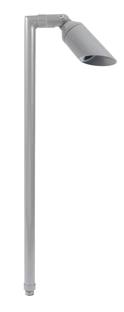 Aluminum Single Head, 24" Stem,  Silver Plated,  No Lamp — view 1