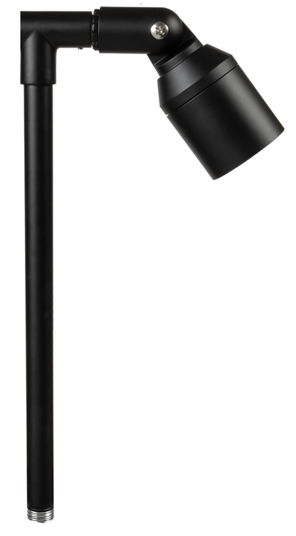 Aluminum Single Head, 18" Stem,  Black,  No Lamp — view 2