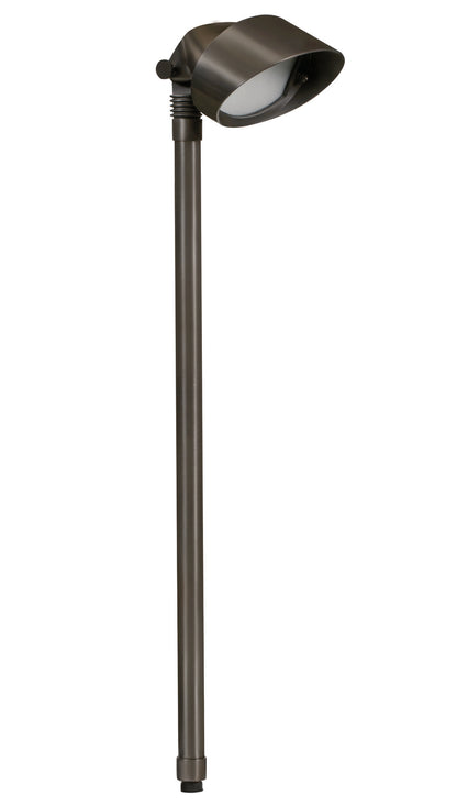 Brass Large Oval, 24" Stem,  Gun Metal,  No Lamp — view 1