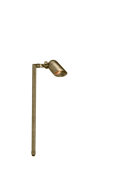Brass Mini Single Head, 24" Stem,  Antique Bronze,  No Lamp — view 1