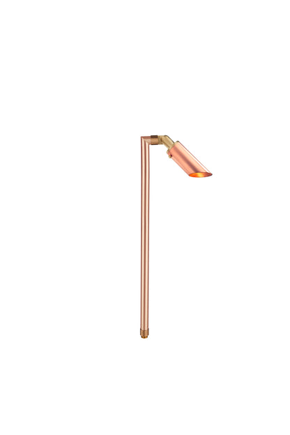 Copper Single Head, 24" Stem,  Raw Copper,  No Lamp — view 1