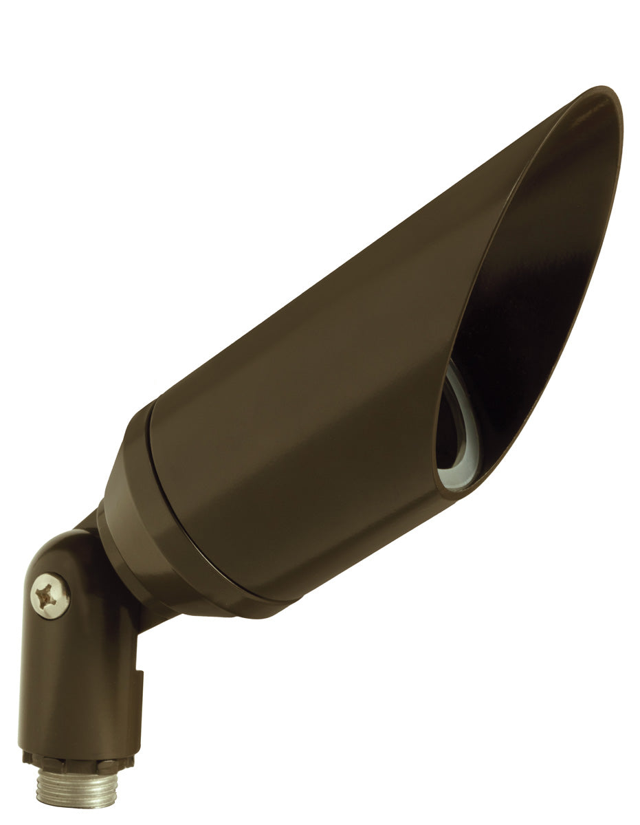 Machined Aluminum Long Shroud Bullet,  Bronze,  No Lamp — view 1
