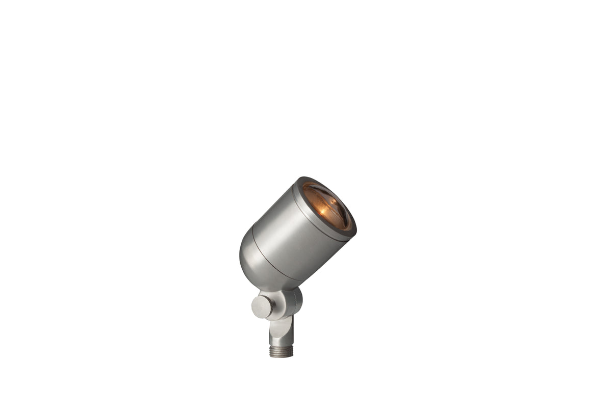Brass Lensed Bullet,  Silver Plated,  No Lamp — view 1