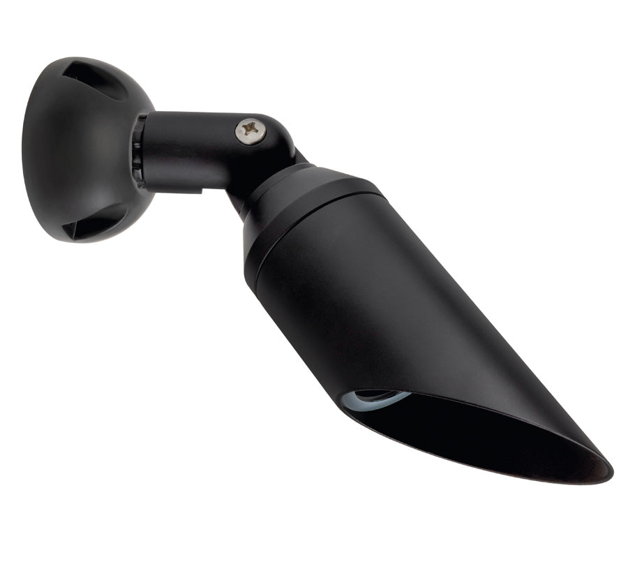 Aluminum Bullet Down Light, Black, No Lamp