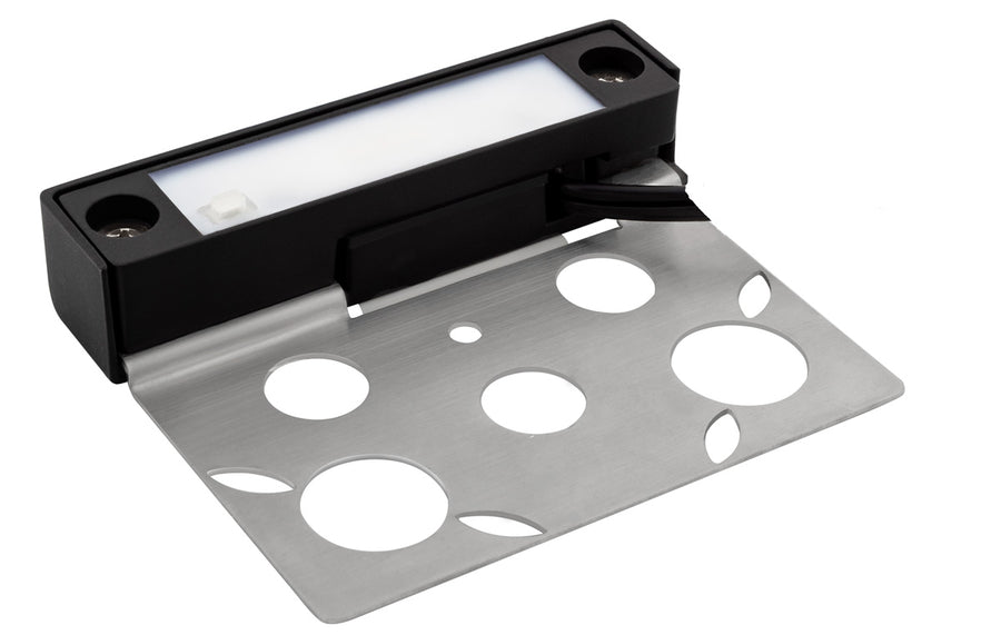 Aluminum 4" Small Rail Light 2700K/3000K Color Temp, Black, Integrated LED