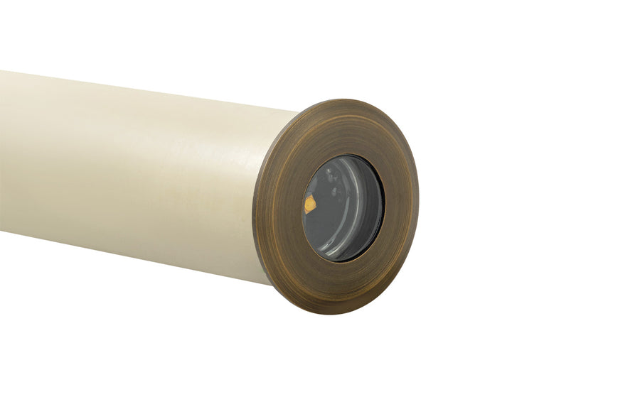 Brass Lensed Light, Antique Bronze, 3W Integrated LED