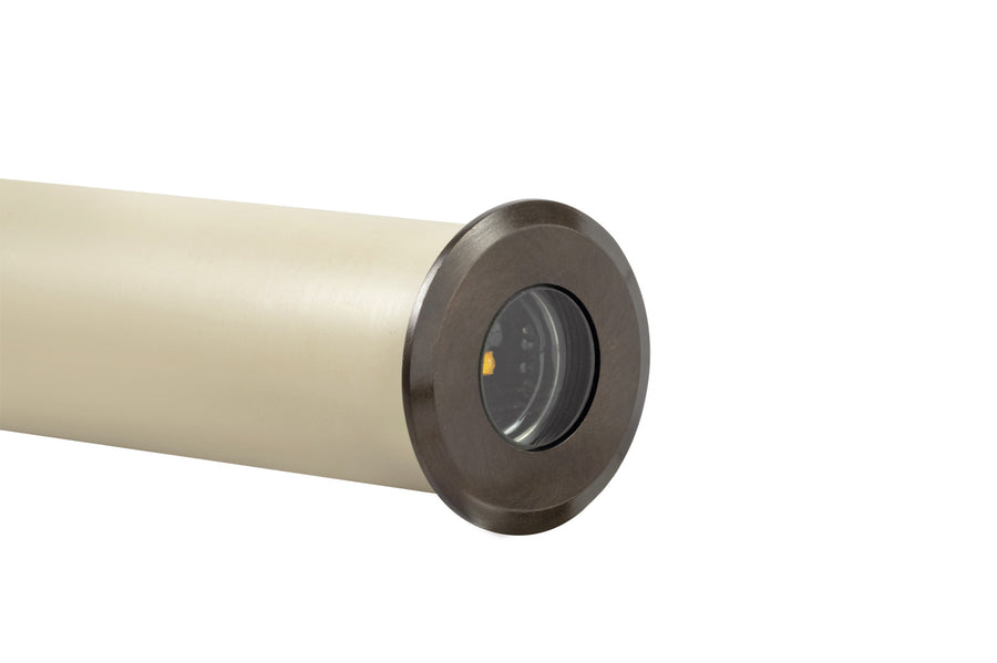 Brass Lensed Light, Gun Metal, 3W Integrated LED