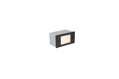 Aluminum Lensed Step Light,  Black,  No Lamp — view 1