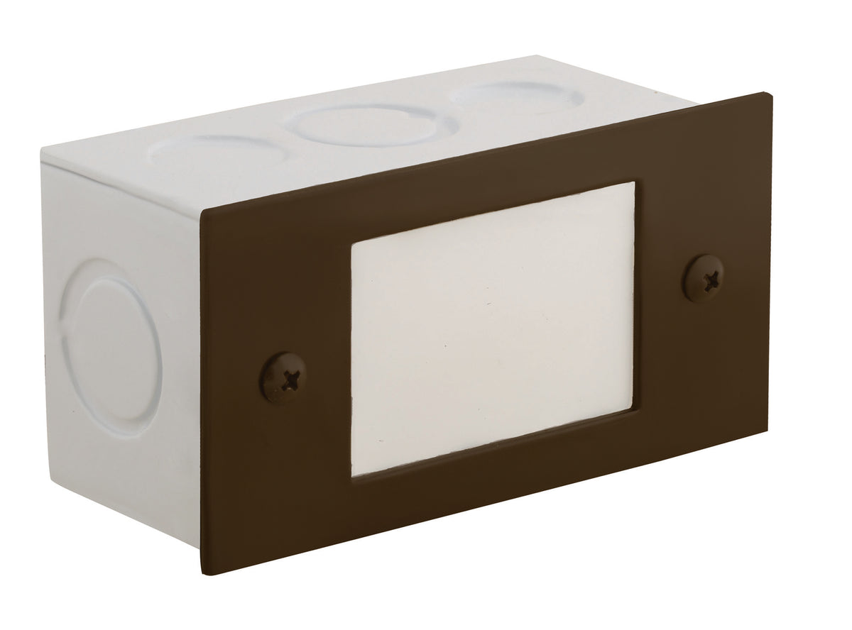 Aluminum Lensed Step Light,  Bronze,  No Lamp — view 1