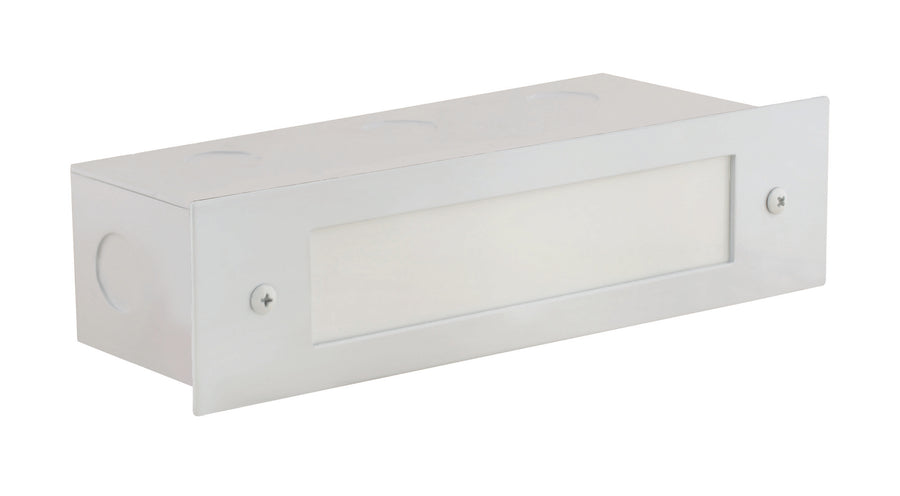 Aluminum Lensed Brick Light, White, No Lamp