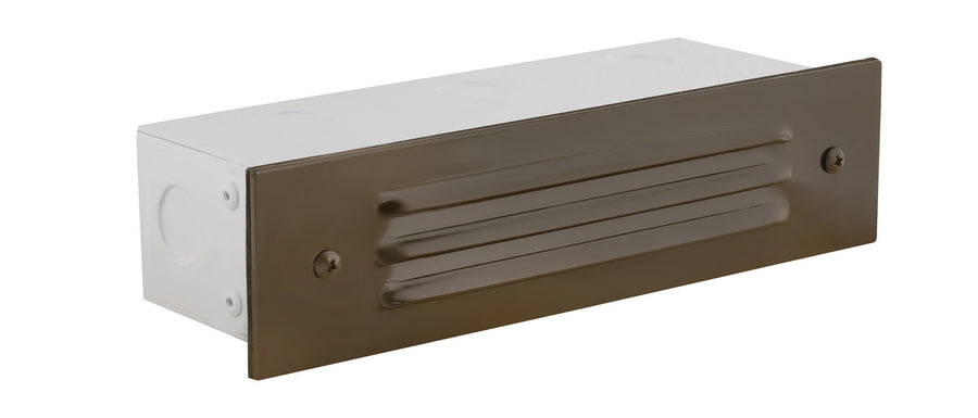 Aluminum 3 Louver Brick Light, Bronze, No Lamp