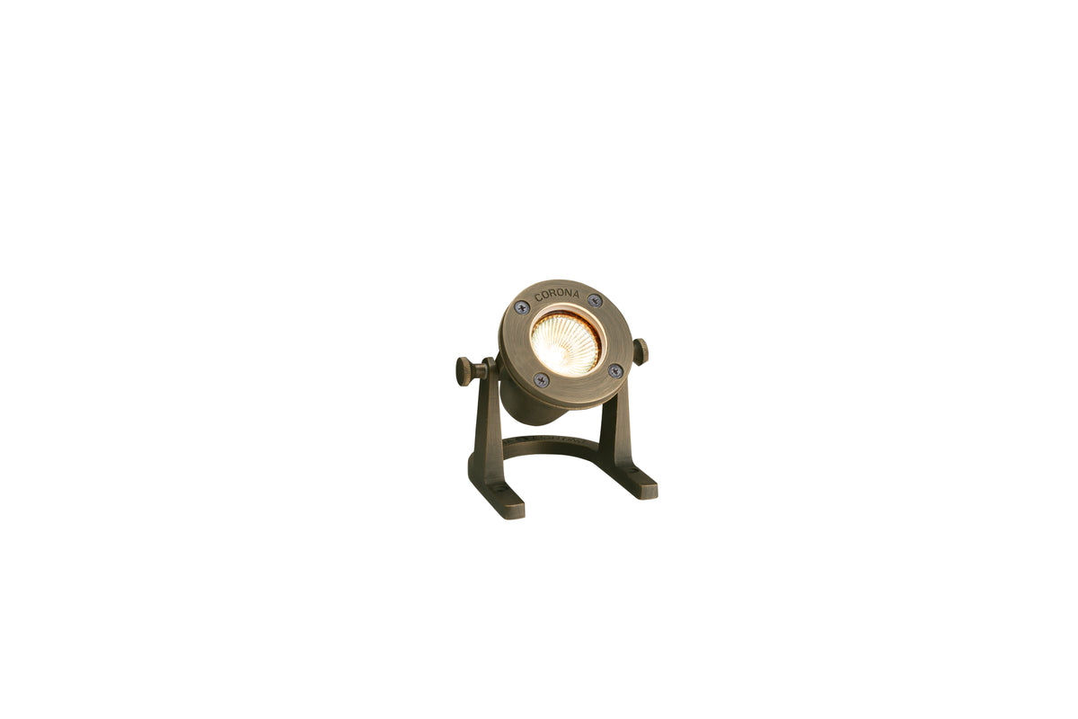Brass Lensed Underwater Light, 30' Cord,  Antique Bronze,  No Lamp — view 1