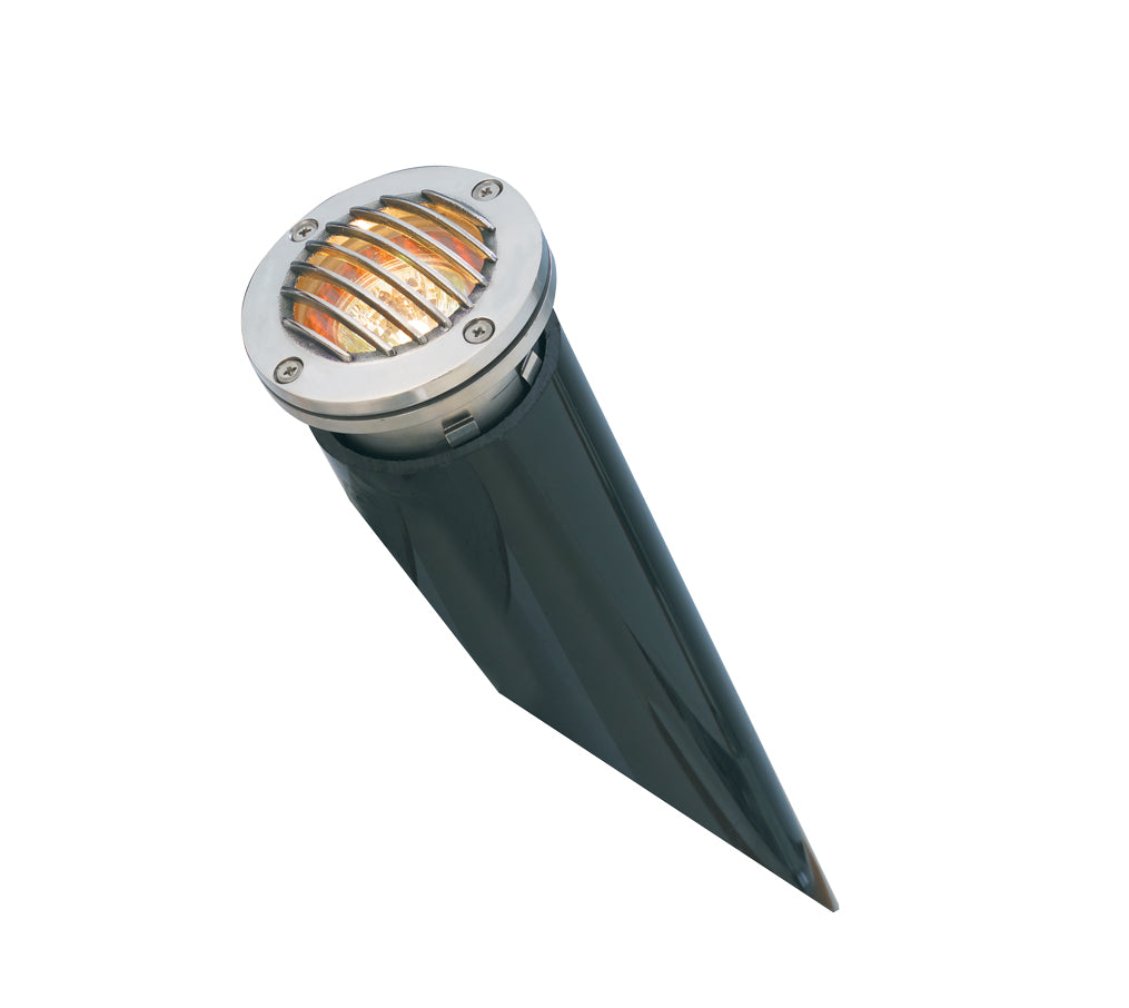 Stainless Steel Louvered Well Light, with PVC,  316 Marine Grade Stainless Steel,  No Lamp — view 1