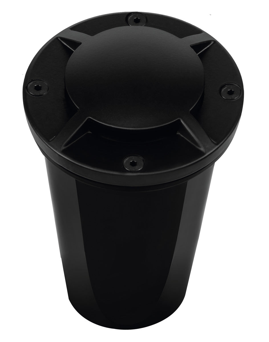 Brass 360º 4-Direction Marker Light,  Black,  No Lamp — view 1