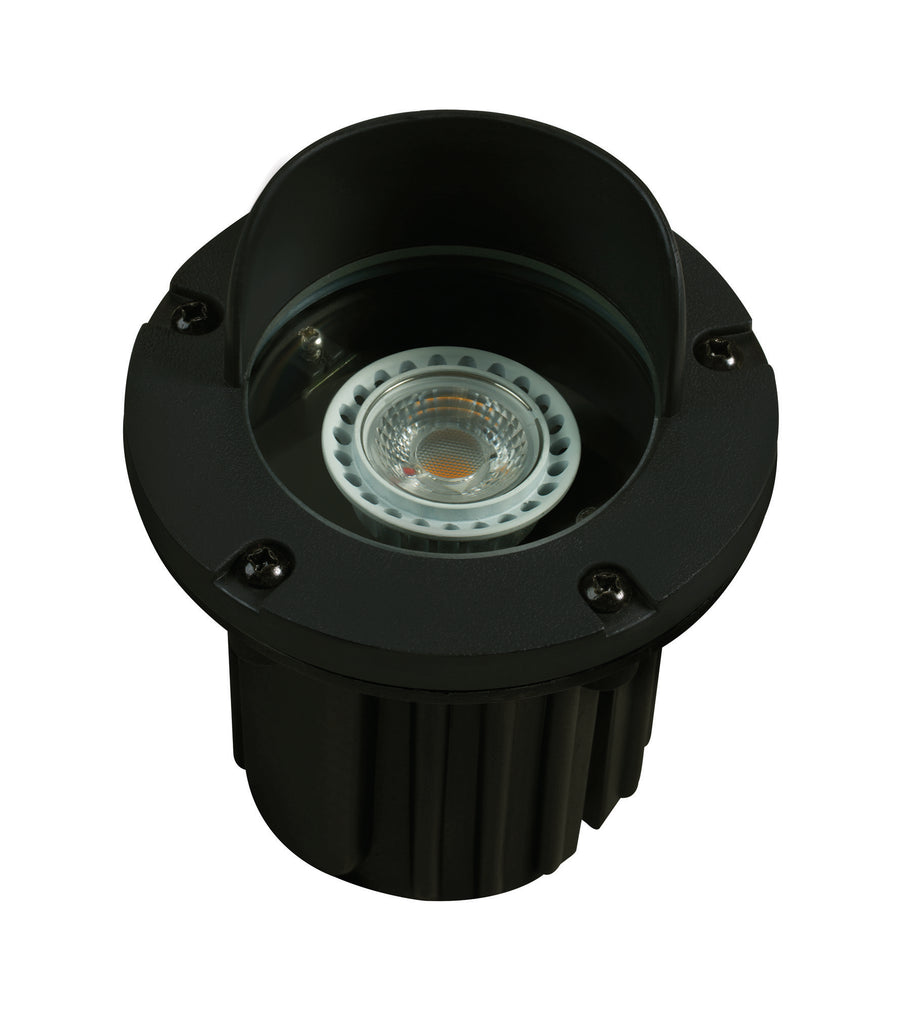 Composite Adjustable Hooded Well Light, Black, No Lamp