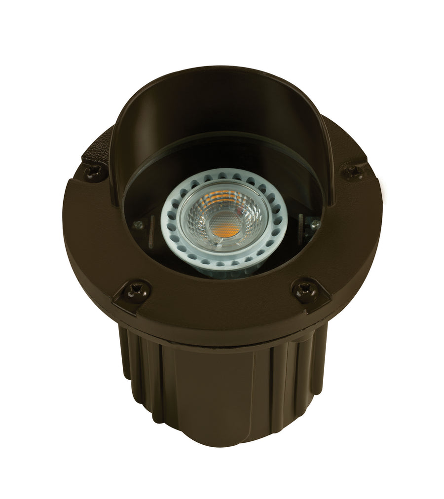 Composite Adjustable Hooded Well Light, Bronze, No Lamp