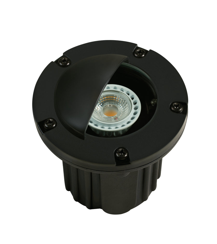 Composite Adjustable Half-Moon Well Light, Black, No Lamp
