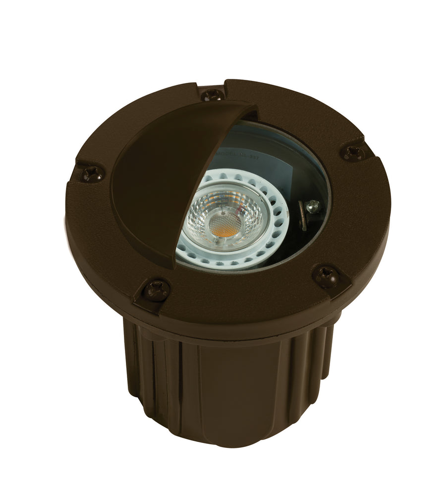 Composite Adjustable Half-Moon Well Light, Bronze, No Lamp