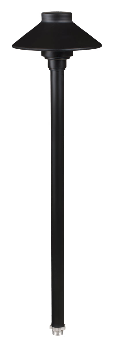 Aluminum  Umbrella, 12" Stem,  Black,  No Lamp