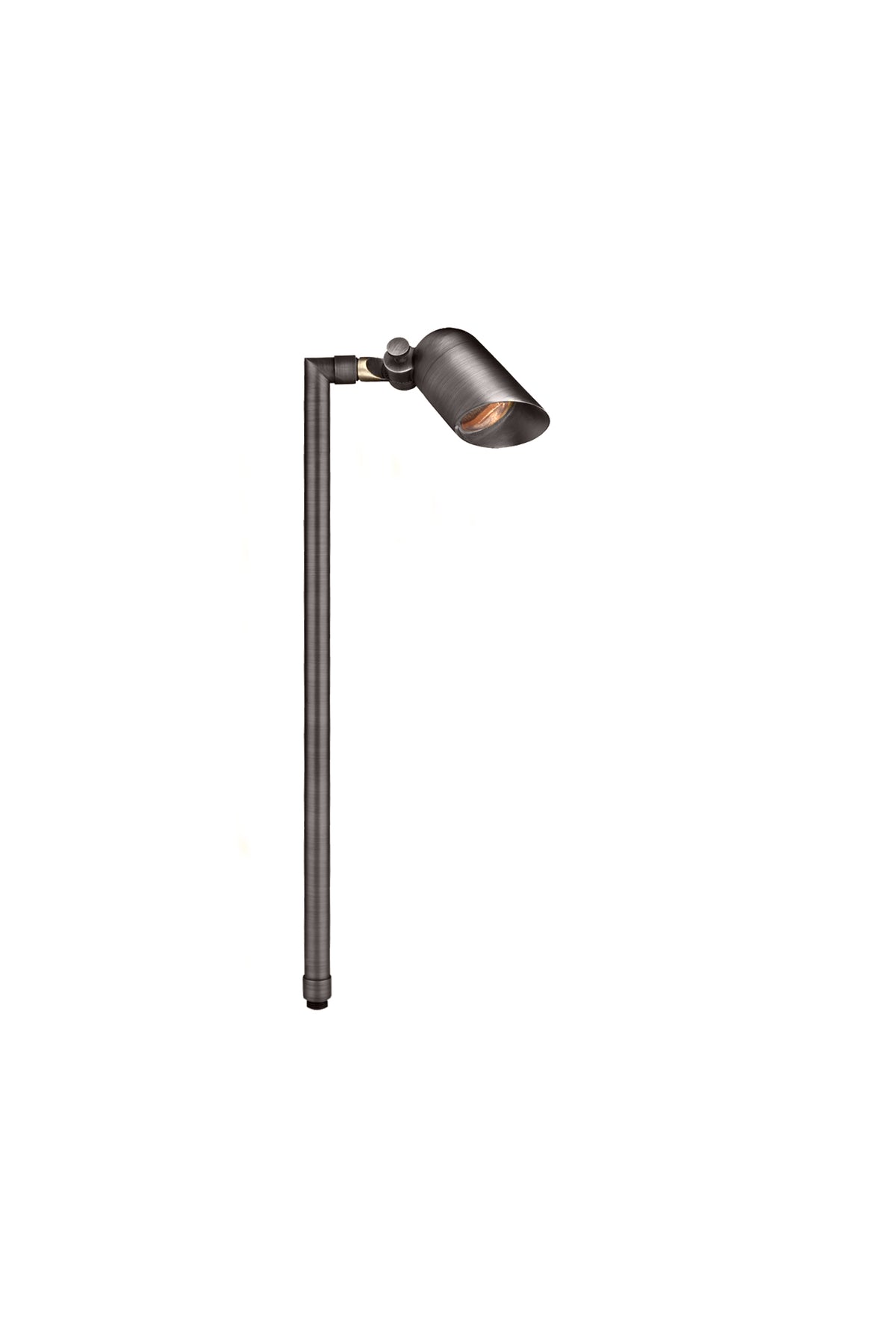 Brass Mini Single Head, 18" Stem,  Gun Metal,  No Lamp — view 1