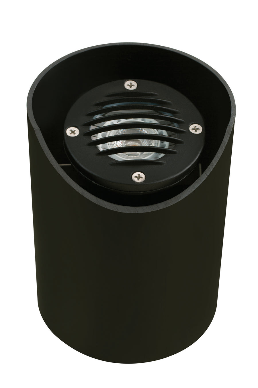 Composite Adjustable Louvered Well Light, Black, No Lamp