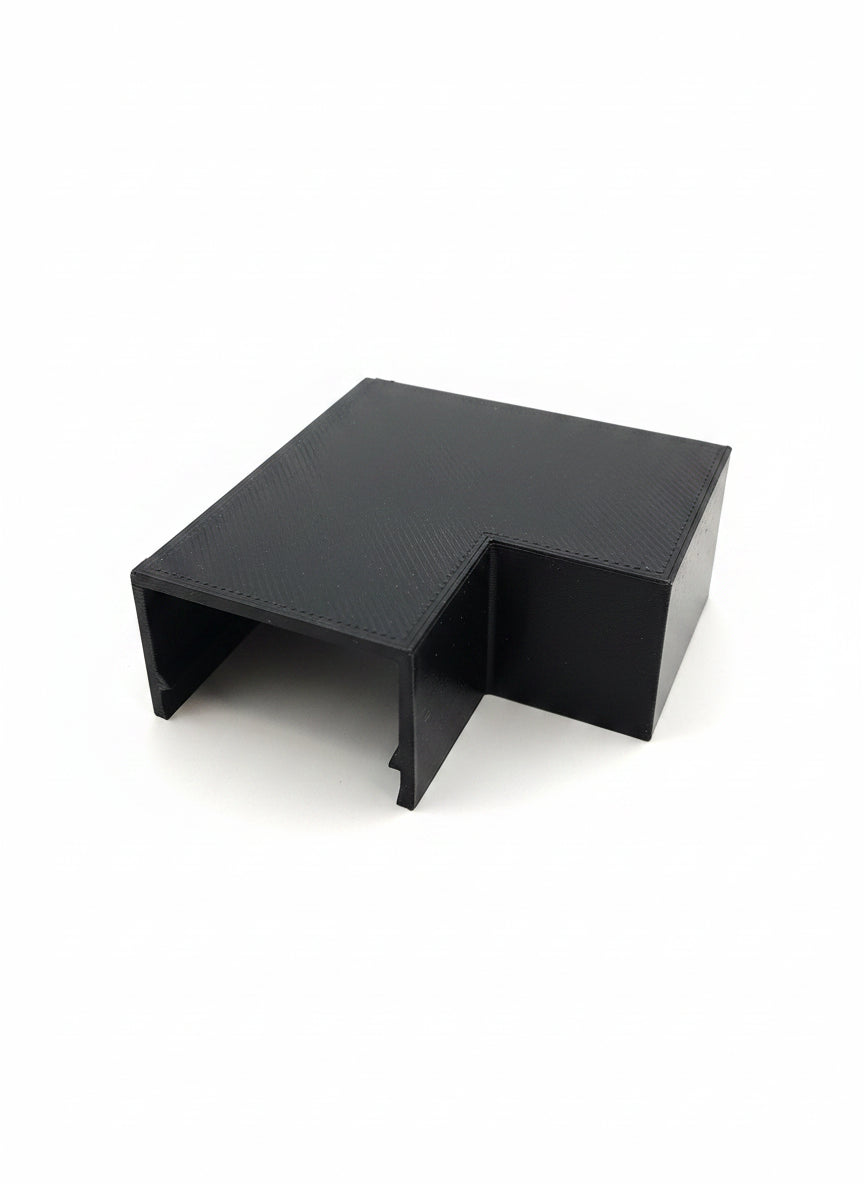 OMNI Double Track 90 Corner (Bag of 5) Black