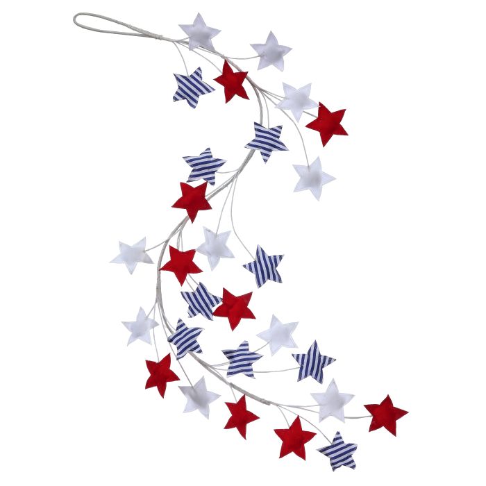 24" Americana Star Garland — view 1