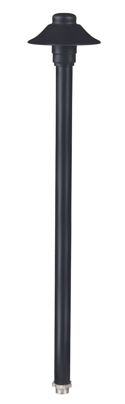 Aluminum Mini Umbrella, 18" Stem,  Black,  No Lamp — view 2