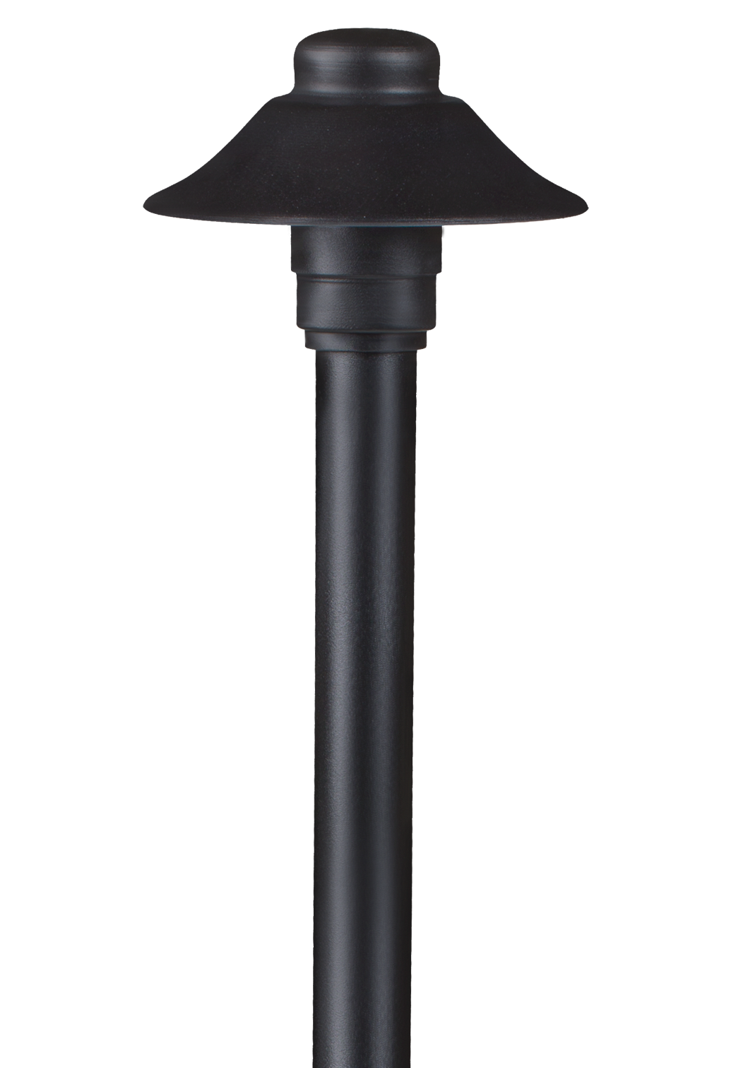 Aluminum Mini Umbrella, 18" Stem,  Black,  No Lamp — view 1