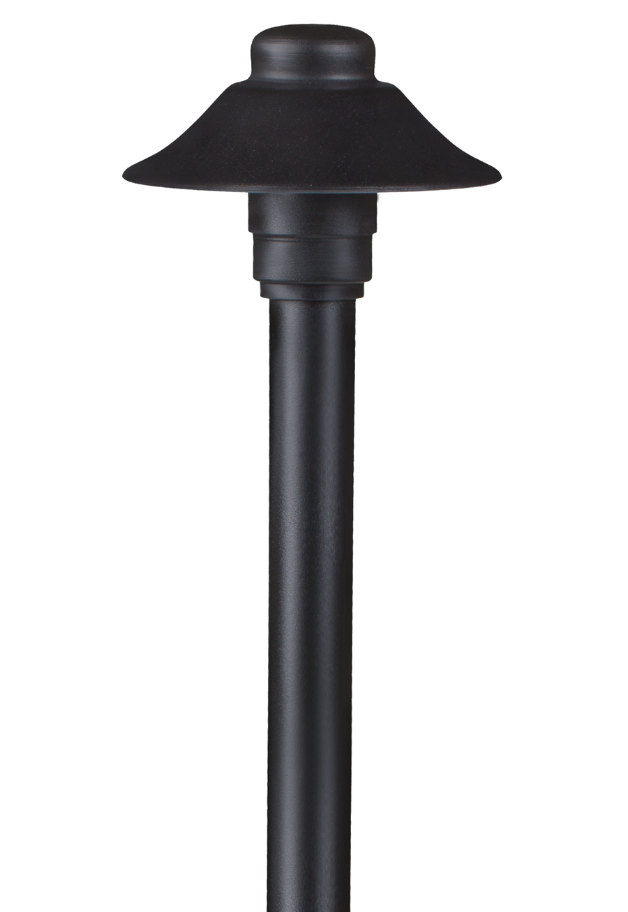 Aluminum Mini Umbrella, 18" Stem,  Black,  No Lamp