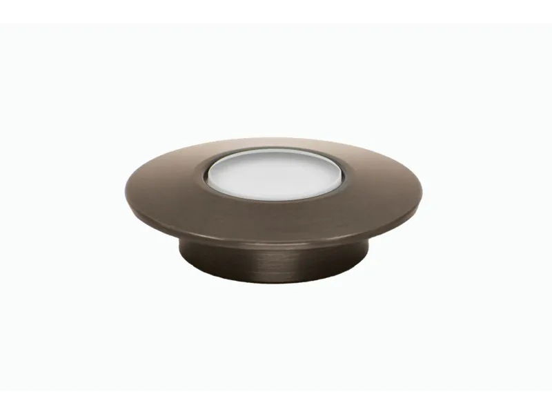 Lumien Micro Recessed Light Cap - Black Brass (Round, 180 Degree)