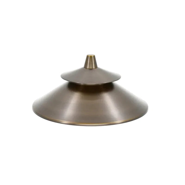 Lumien Brass Standard 2-Tiered Path Light Cap