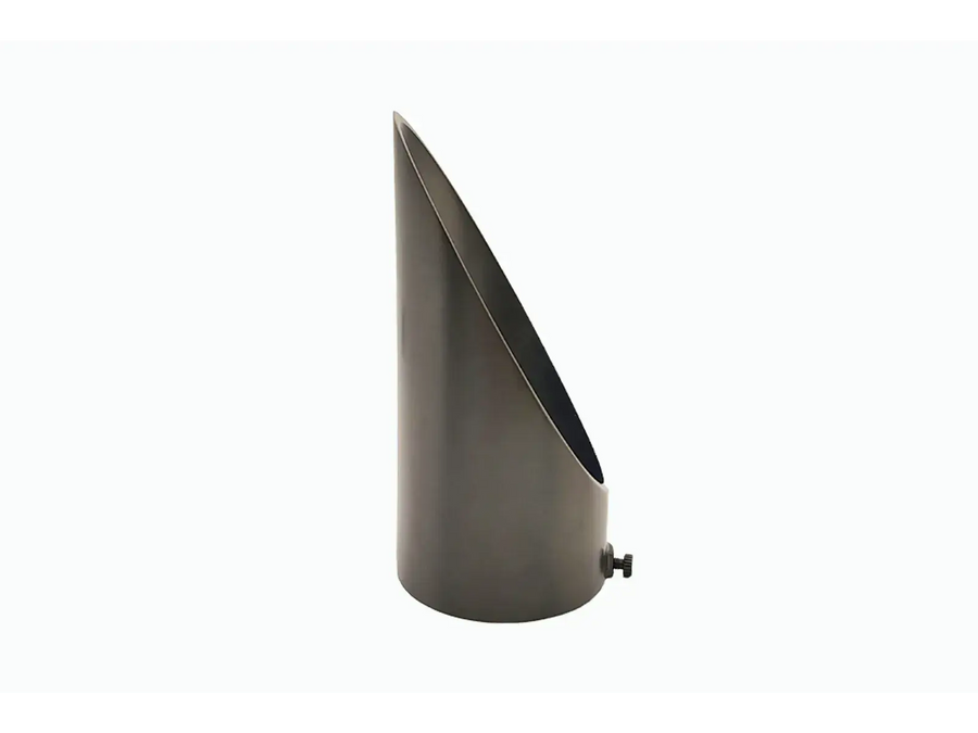 Lumien Micro Extra-Long Down Light Shroud - Antique Brass (62 Degree)