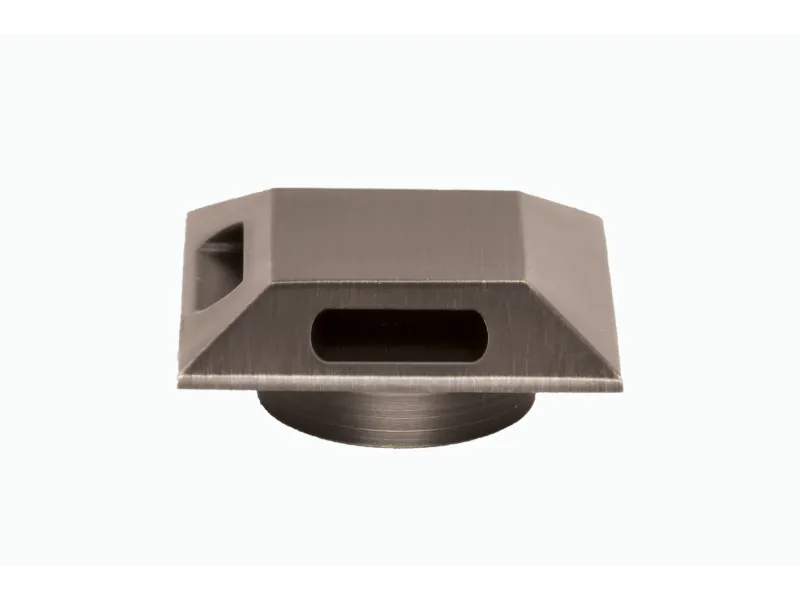 Lumien Micro Recessed Light Cap - Antique Brass (Square, 90 Degree, 2-Sided)