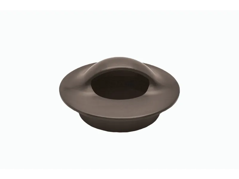 Lumien Macro Recessed Light Cap - Antique Brass (Round Half Moon) — view 1