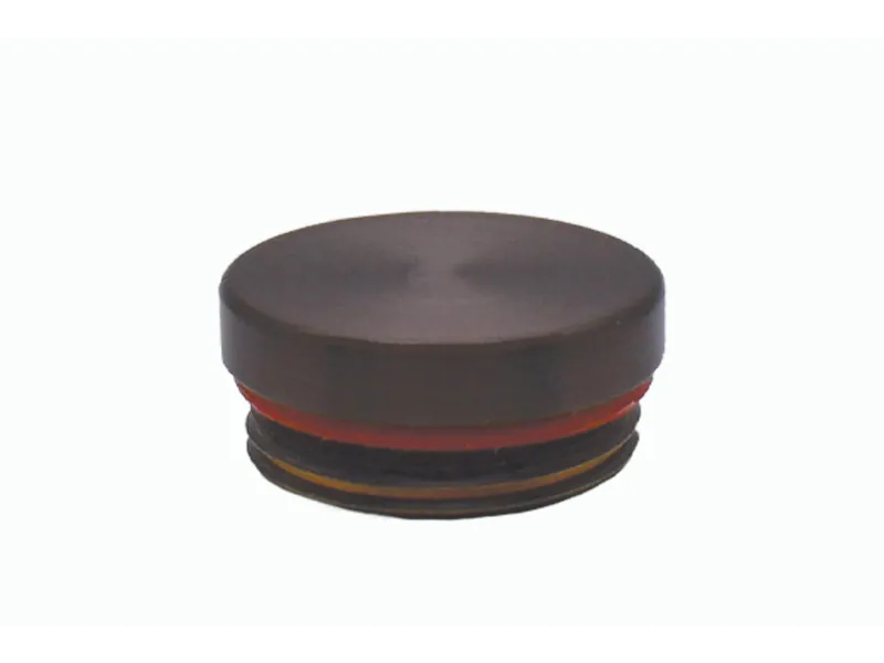 Lumien Micro Threaded Flat Shroud Cap - Black Brass — view 3