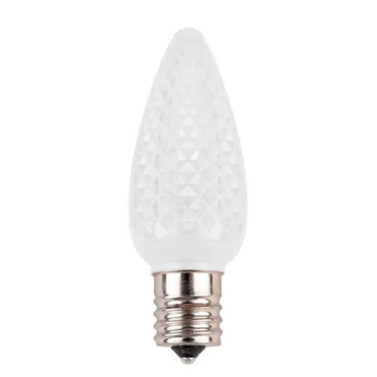 LED C9 - Transparent Faceted Bulbs - All Colors - Steady