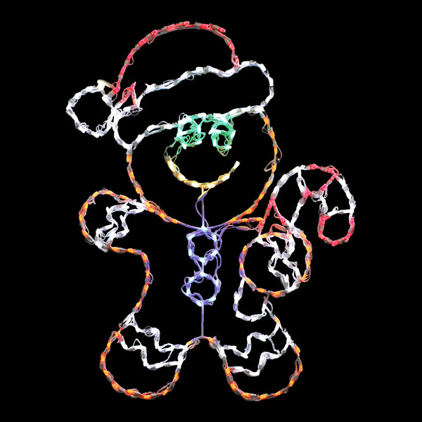 LED Gingerbread Boy - (48"x36")