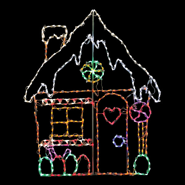 LED Gingerbread House - (66"x54")